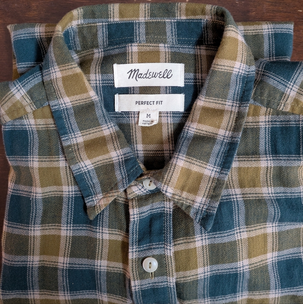 Madewell Perfect Fit Long Sleeve Flannel